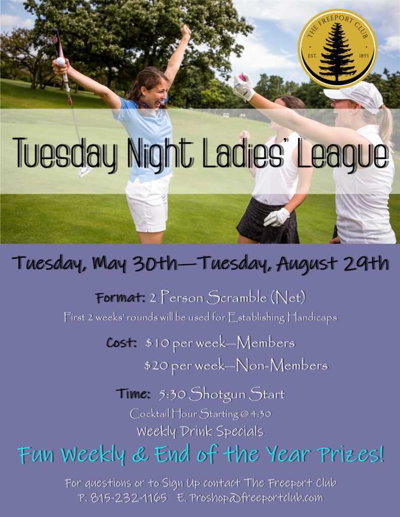 2023 Freeport Club Ladies's League Flyer
